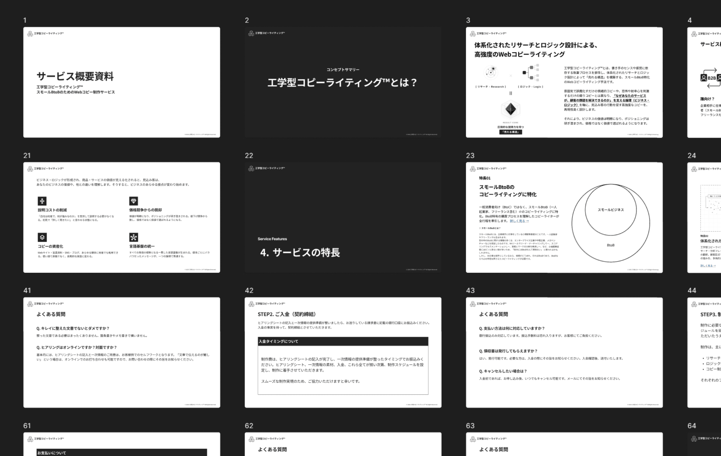 サービス概要資料のイメージ